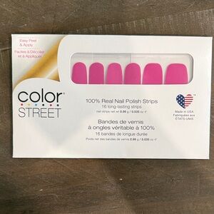 Color Street Vibrant Pink Nail Strips- Key West is Best